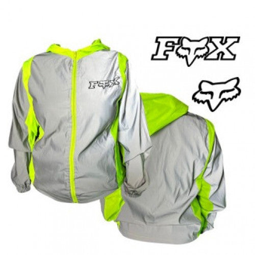Chaqueta Cortavientos Reflectiva Fox Linea Verde