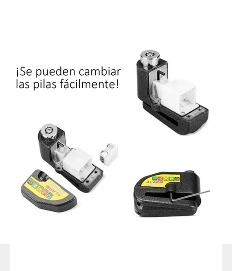 🔒Candado Con Alarma Para Que Evites El Robo De Tu Moto🔒