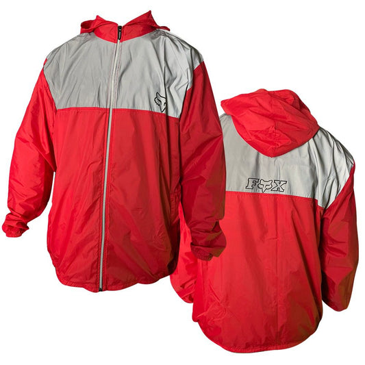 Chaqueta Cortavientos Fox Rojo Gris