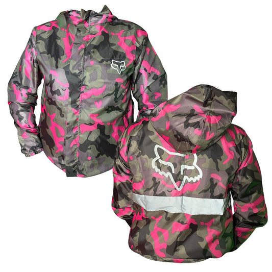 Chaqueta Doble Faz Fox Reflectiva Camuflada Fucsia Doble Faz