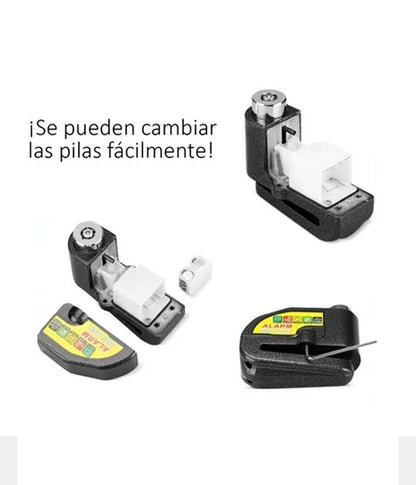 🔒Candado Con Alarma Para Que Evites El Robo De Tu Moto🔒